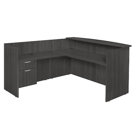 Regency Legacy Reception Desks, 82 D X 42 H, 71 W X Wood, Ash Grey LRDRT1BFAG
